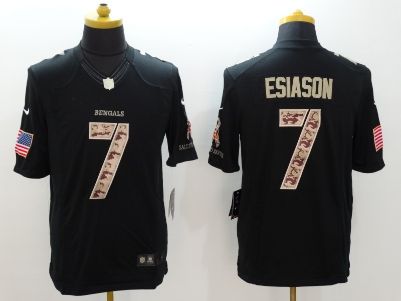 Men's Cincinnati Bengals Boomer Esiason #7 Black Jersey